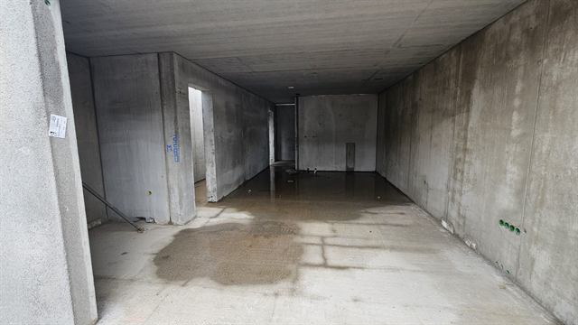 Wohnungsgrundriss im Rohbau